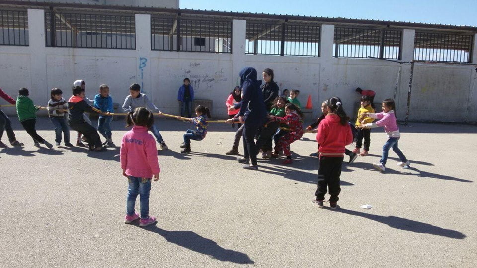 أنشطة رياضية لأطفال مركز تدعيم مخيم نهر البارد