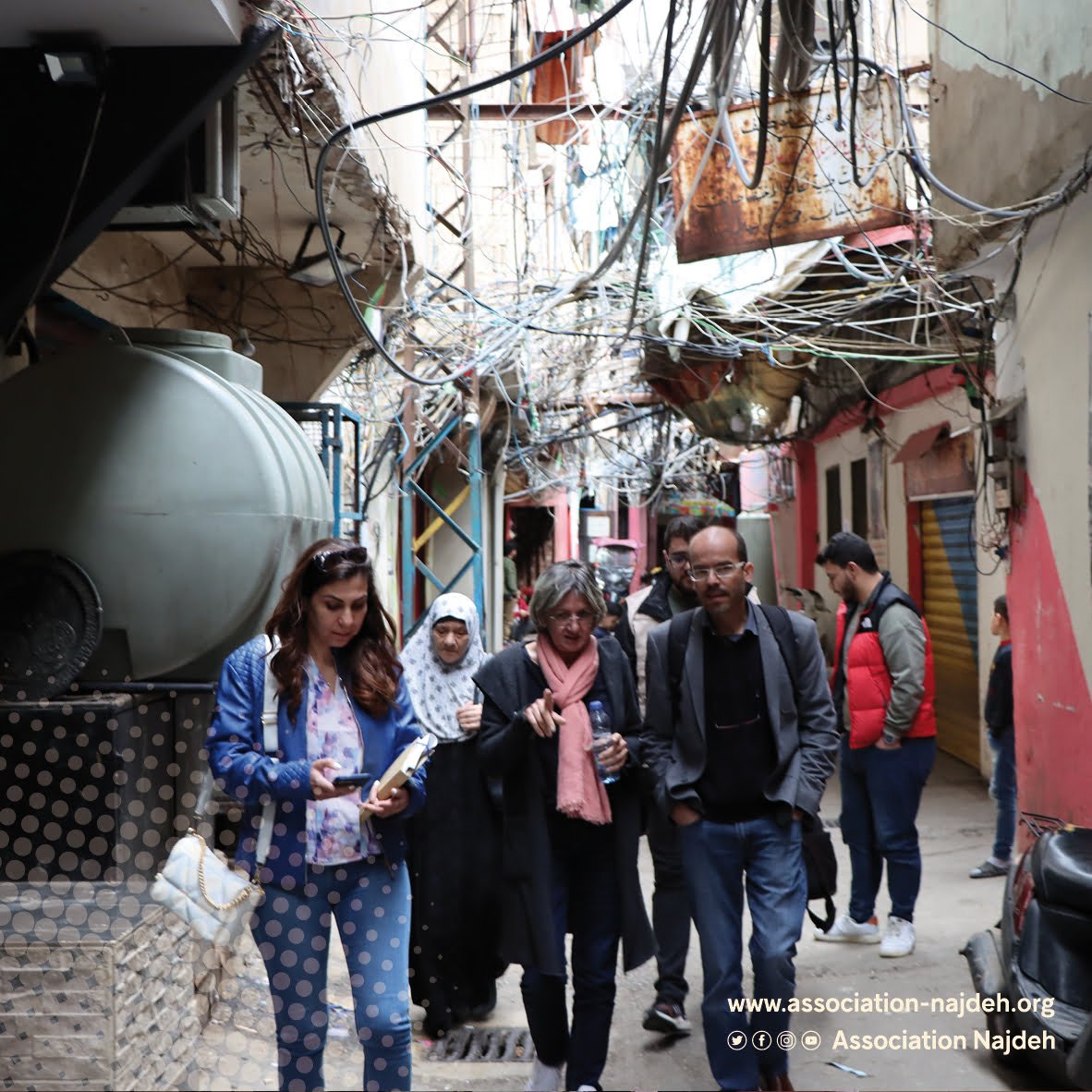 Visit of a delegation from the Spanish Agency for International Development Cooperation to Association Najdeh in Shatila camp